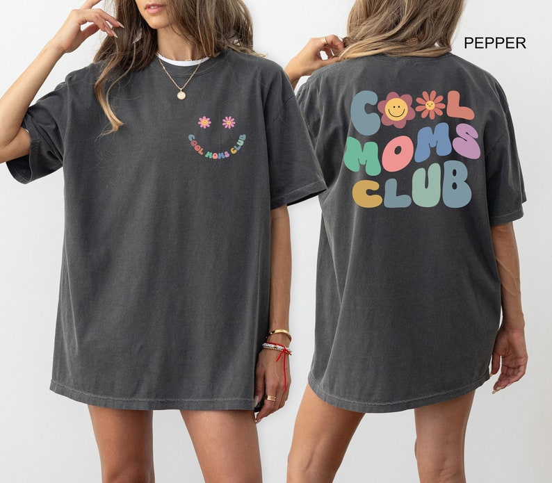 Comfort Colors® Cool Moms Club Shirt, Cool Mom T-shirt, Funny Mom Outfit, Best Mom Ever Tee, Mama Birthday Clothing Gift, Mothers Day Gifts