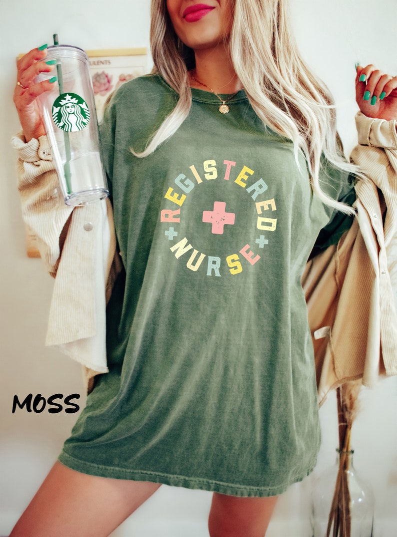 Comfort Colors® Registered Nurse Shirt, Nurse Life Shirt, Cute Nurse For Work RN, Registered Nurse Gifts For Women, Nursing School Gift