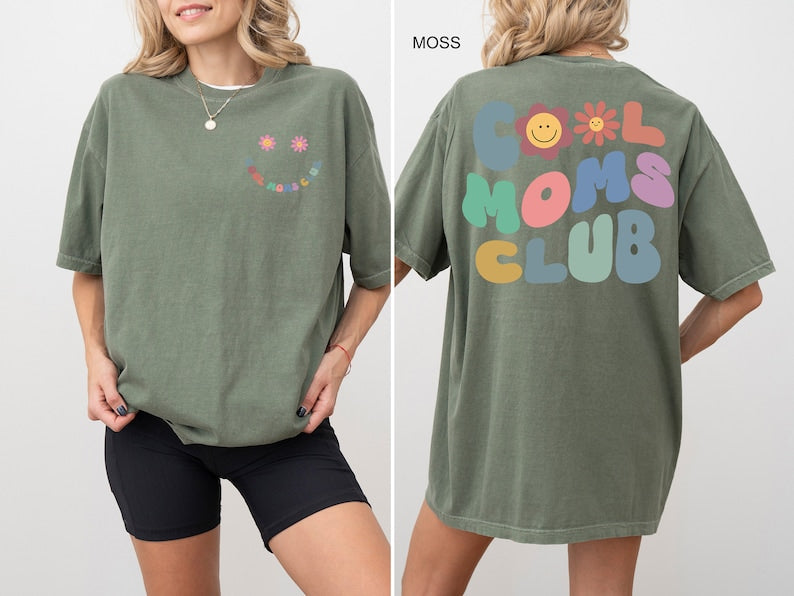 Comfort Colors® Cool Moms Club Shirt, Cool Mom T-shirt, Funny Mom Outfit, Best Mom Ever Tee, Mama Birthday Clothing Gift, Mothers Day Gifts