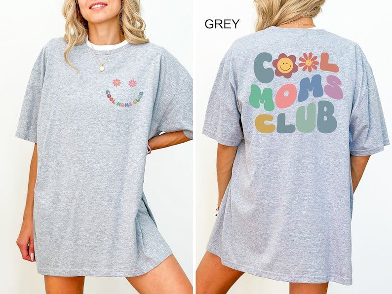 Comfort Colors® Cool Moms Club Shirt, Cool Mom T-shirt, Funny Mom Outfit, Best Mom Ever Tee, Mama Birthday Clothing Gift, Mothers Day Gifts