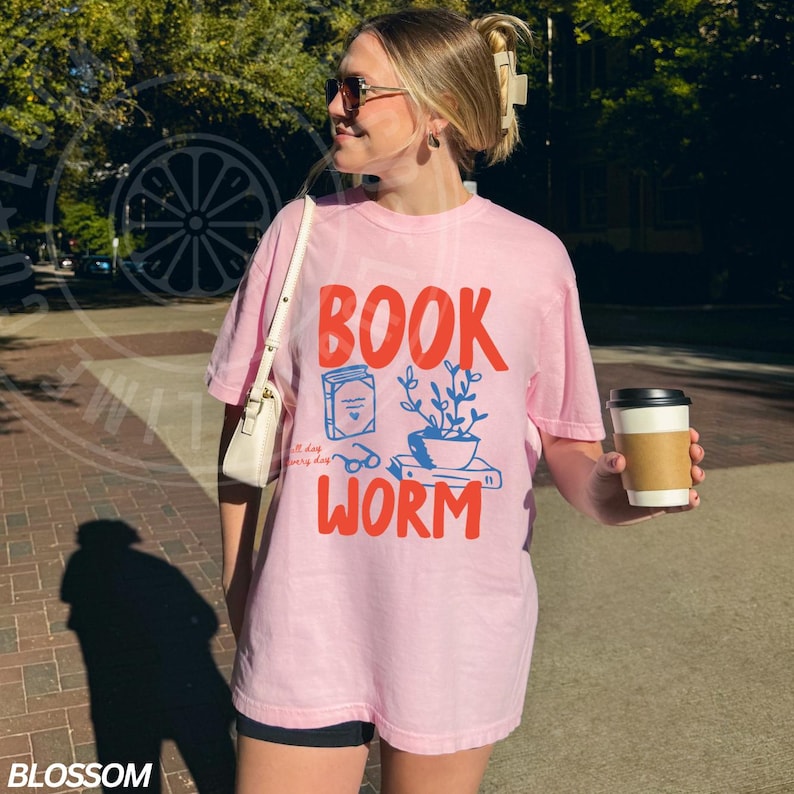 Comfort Colors® Bookworm Shirt, Booktrovert Shirt, Book Lover Gift, Book Shirts For Women, Bookish Gifts, Reading Shirt, Teacher Graphic Tee