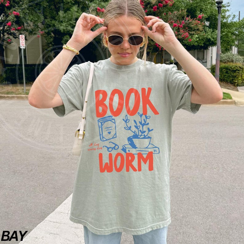 Comfort Colors® Bookworm Shirt, Booktrovert Shirt, Book Lover Gift, Book Shirts For Women, Bookish Gifts, Reading Shirt, Teacher Graphic Tee
