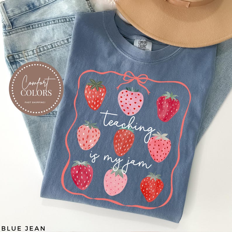 Comfort Colors® Teacher Shirt Cute Teacher Gift Spring Floral Teacher Tee Gift for Teacher Teaching Shirt Teacher Appreciation Gift Summer