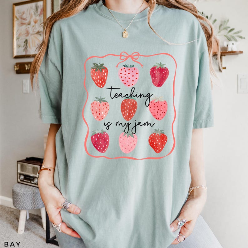 Comfort Colors® Teacher Shirt Cute Teacher Gift Spring Floral Teacher Tee Gift for Teacher Teaching Shirt Teacher Appreciation Gift Summer